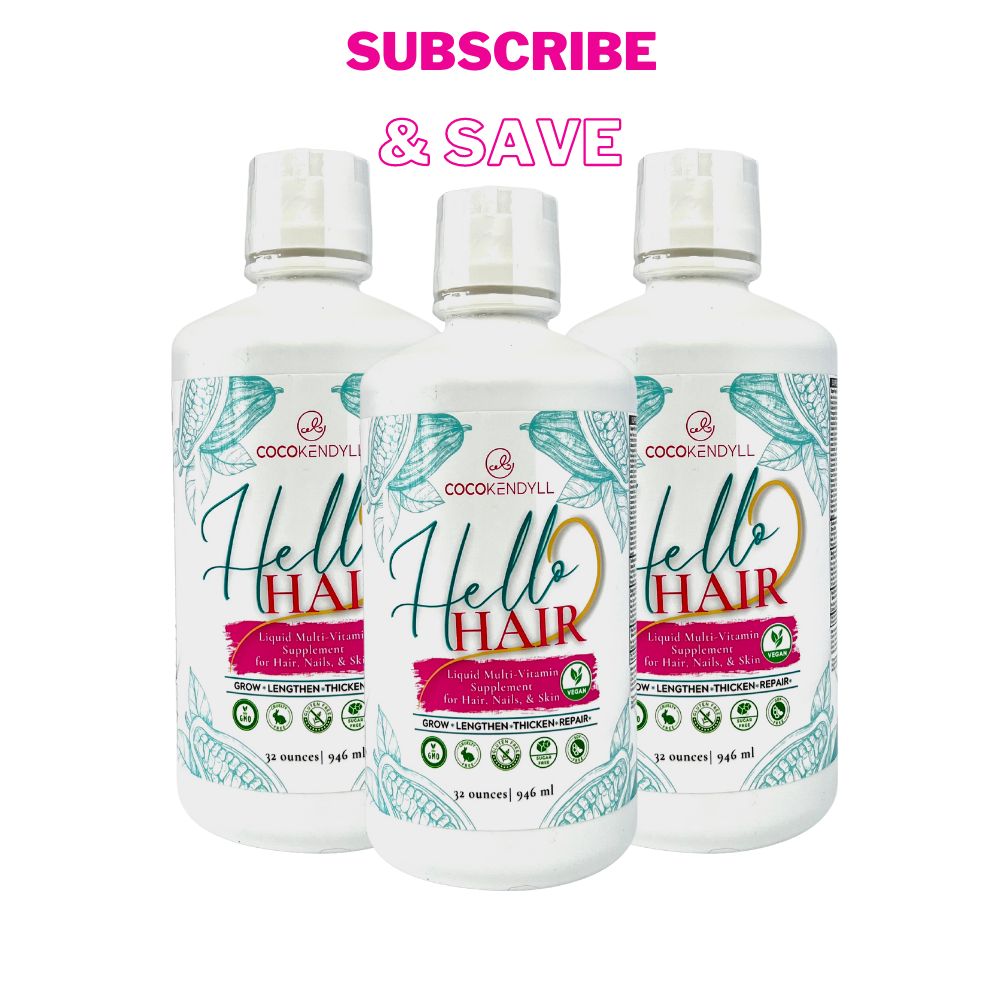 Hello Hair! Liquid Multi-Vitamin Supplement for Hair, Nails, & Skin